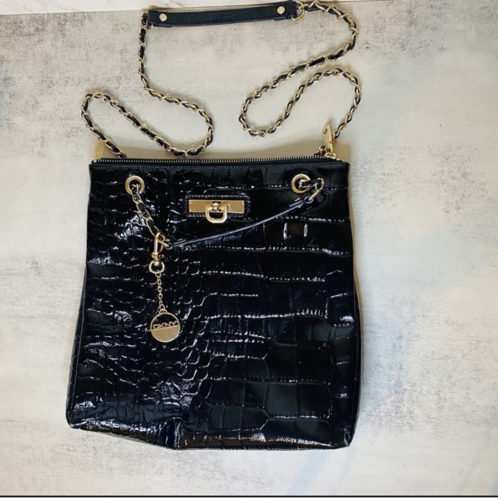 Black Crocodile DKNY Bag
